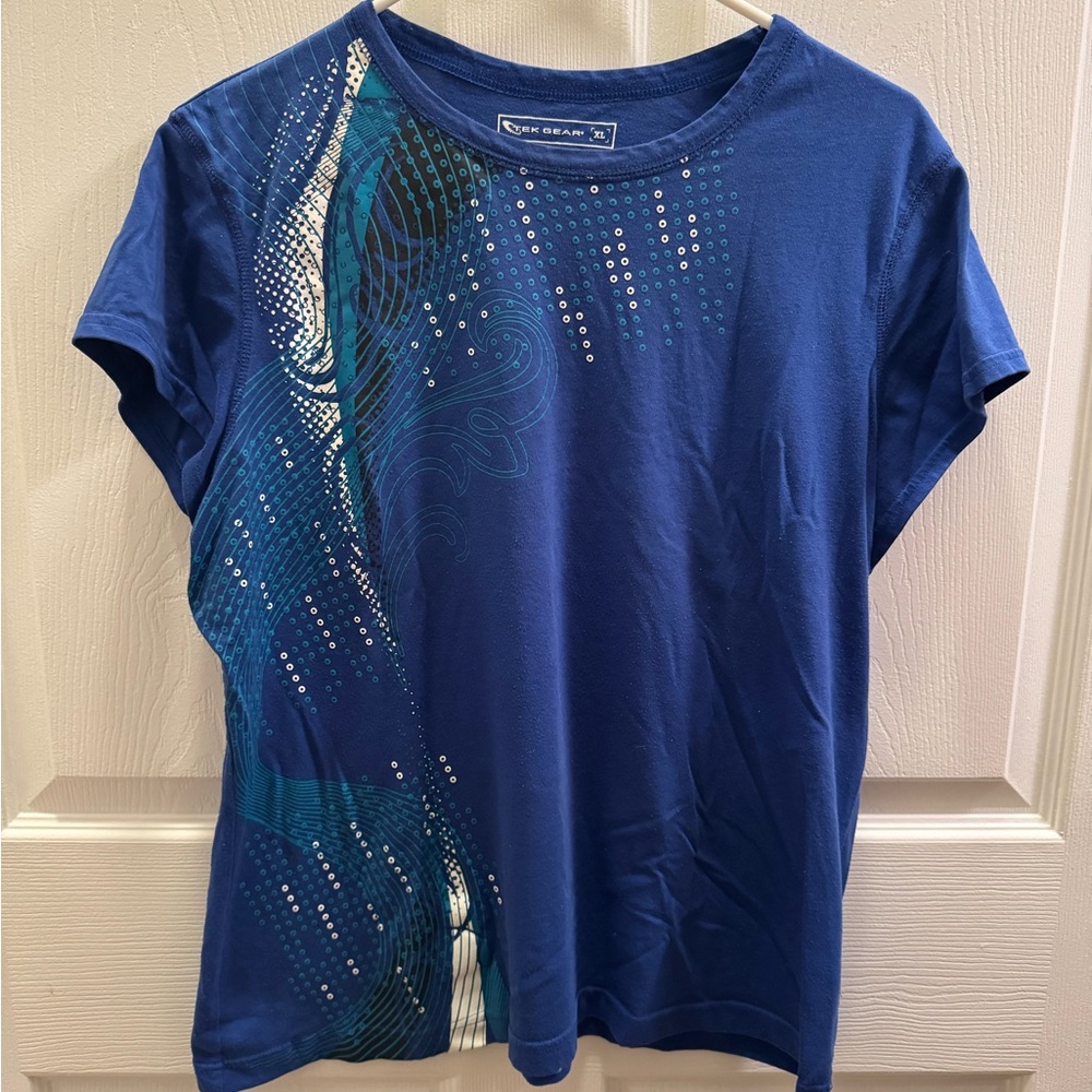 Tek Gear Blue Graphic Short Sleeve T-Shirt